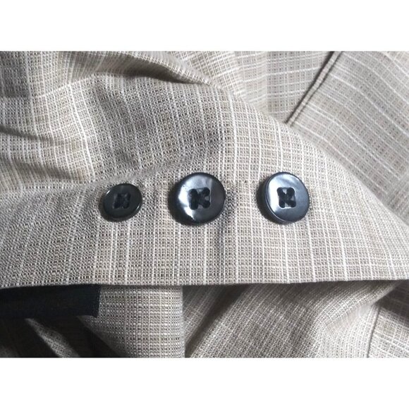 NWOT Men's shirt short sleeve Sz L beige 100% Cotton button up Roberto Villini - Picture 10 of 11